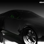 3D car - dark environment render