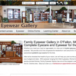 Family Eyewear Gallery website