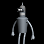 Bender 3D model - alternate angle