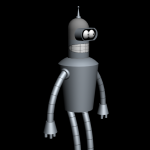 Bender 3D model - detail view